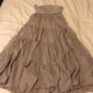 FLOWY BOHEMIAN MAXI HARDTAIL SKIRT